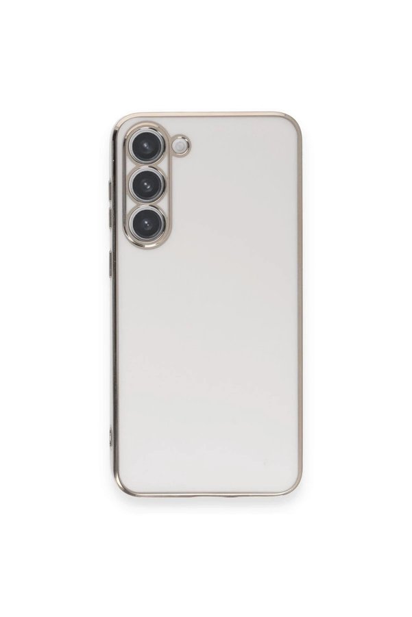CepteToptan Samsung Galaxy S23 Plus Kılıf Volet Silikon - Beyaz - DROPX9878-1857