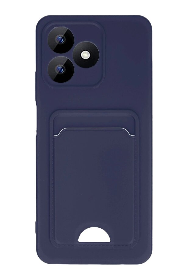 Realme Note 50 4G Kılıf Kelvi̇n Kartvi̇zi̇tli̇ Si̇li̇kon - Laci̇vert - Dropx3584-5009