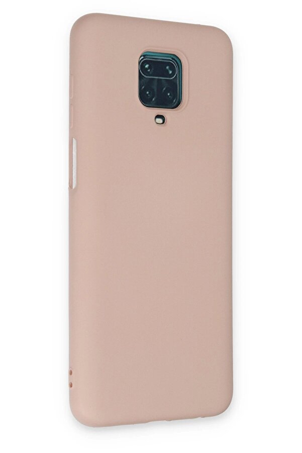 Xi̇aomi̇ Redmi̇ Note 9 Pro Kılıf Nano İçi̇ Kadi̇fe Si̇li̇kon - Pudra - Dropx4613-2488