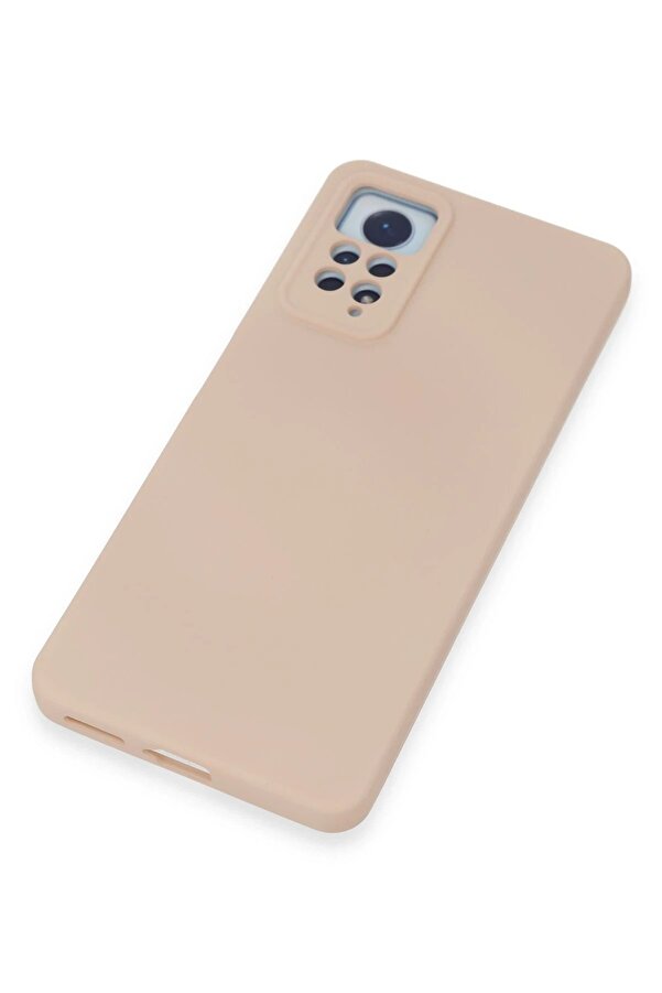 Xi̇aomi̇ Redmi̇ Note 12 Pro 4G Kılıf Nano İçi̇ Kadi̇fe Si̇li̇kon - Pudra - Dropx6251-1936