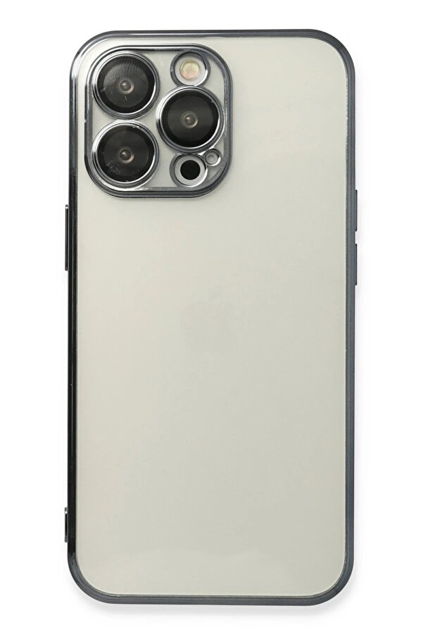 İphone 13 Pro Kılıf Lensli̇ Si̇li̇kon - Si̇yah - Dropx6071-7434