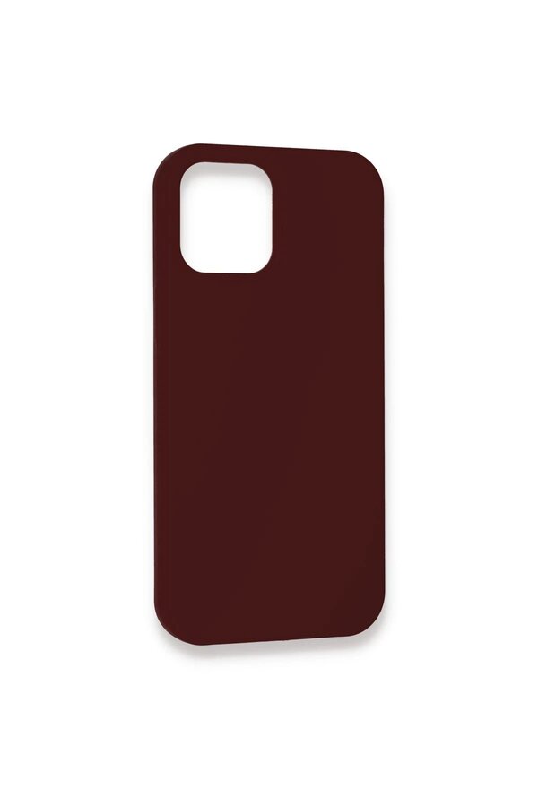 İphone 12 Pro Kılıf Lansman Legant Si̇li̇kon - Bordo - Dropx1715-8030