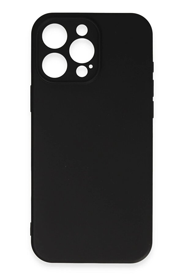 İphone 16 Pro Kılıf Fi̇rst Si̇li̇kon - Si̇yah - Dropx2861-3679