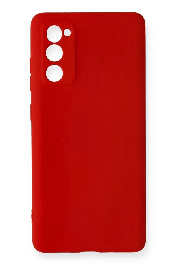 CepteToptan Samsung Galaxy S20 FE Kılıf Nano içi Kadife Silikon - Kırmızı - DROPX4728-5297