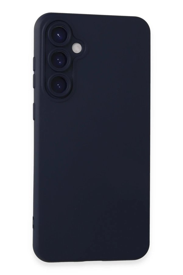 CepteToptan Samsung Galaxy S24 Kılıf Nano içi Kadife Silikon - Lacivert - DROPX7449-4163