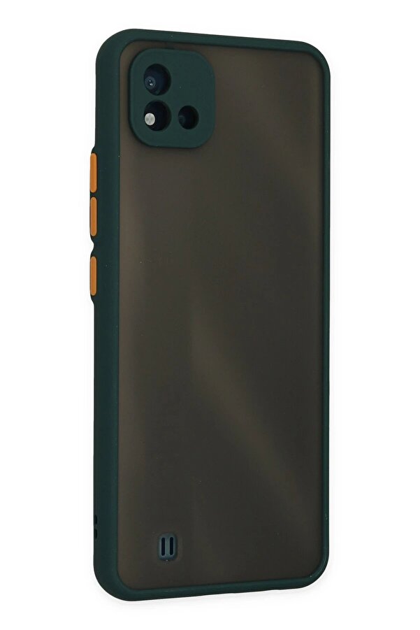 Realme C11 2021 Kılıf Montreal Si̇li̇kon Kapak - Yeşi̇l - Dropx6978-4320