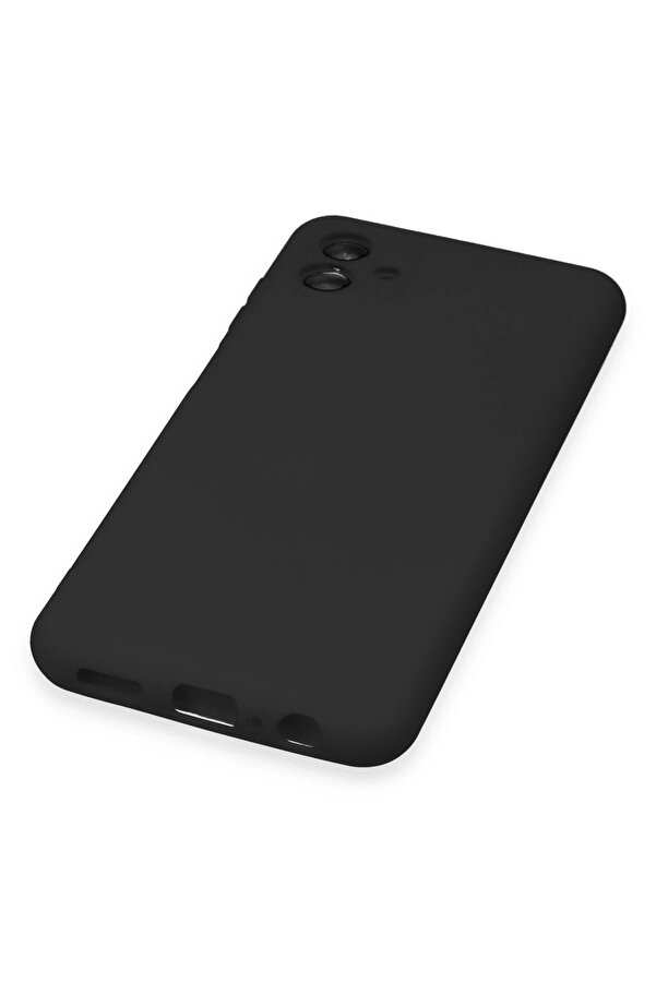 Samsung Galaxy A04E Kılıf Nano İçi̇ Kadi̇fe Si̇li̇kon - Si̇yah - Dropx7764-8476