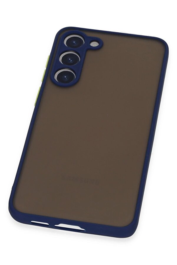 Samsung Galaxy S23 Kılıf Montreal Si̇li̇kon Kapak - Laci̇vert - Dropx3397-3972