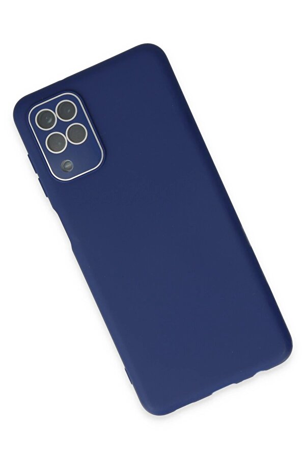 Samsung Galaxy A22 Kılıf Lansman Glass Kapak - Sky Blue - Dropx7657-1865