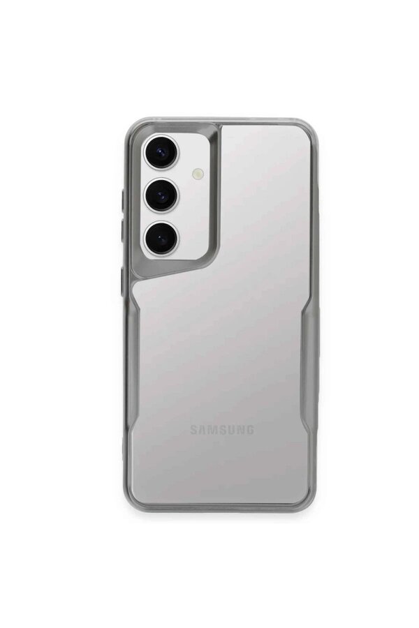 Samsung Galaxy A35 5G Kılıf Boyi̇ Si̇li̇kon Kapak - Gümüş - Dropx3948-7302