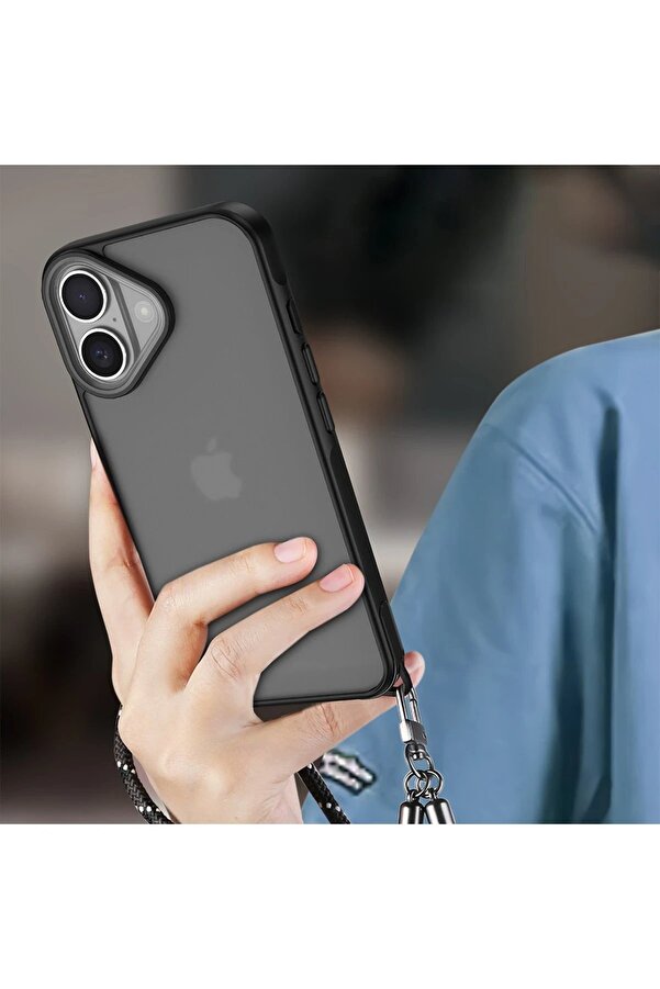 İphone 16 Kılıf Elegant Kapak - Pudra - Dropx2975-7030