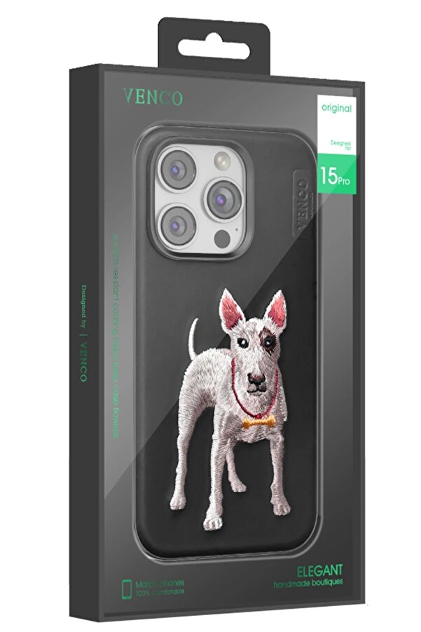 İphone 16 Perma Desenli̇ Kapak - Si̇yah - Dropx1122-7737