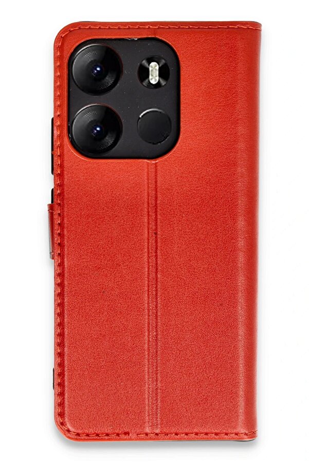 Tecno Spark Go 2023 Kılıf Trend S Plus Kapaklı Kılıf - Kırmızı - Dropx7880-5298
