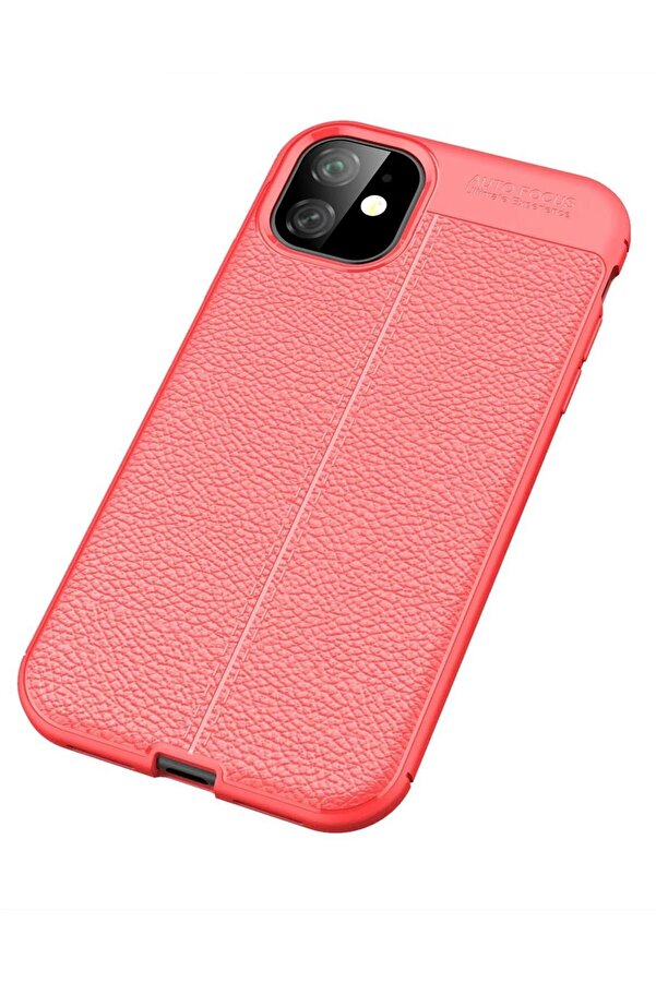 İphone 11 Kılıf Auto Focus Kapak - Kırmızı - Dropx5046-9082