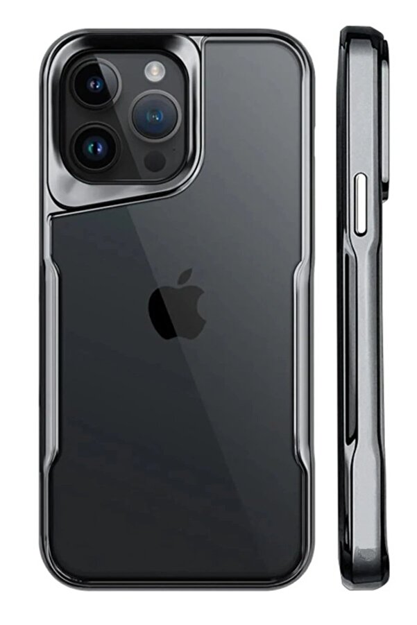İphone 15 Pro Kılıf Boyi̇ Si̇li̇kon Kapak - Ti̇tan Gri̇ - Dropx7701-3681