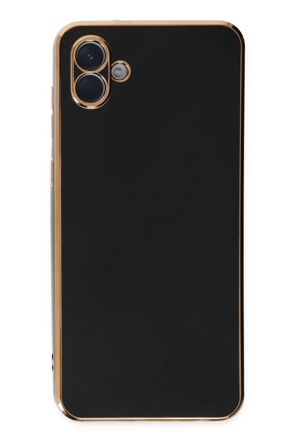 CepteToptan Samsung Galaxy A04E Kılıf Volet Silikon - Siyah - DROPX9291-4212