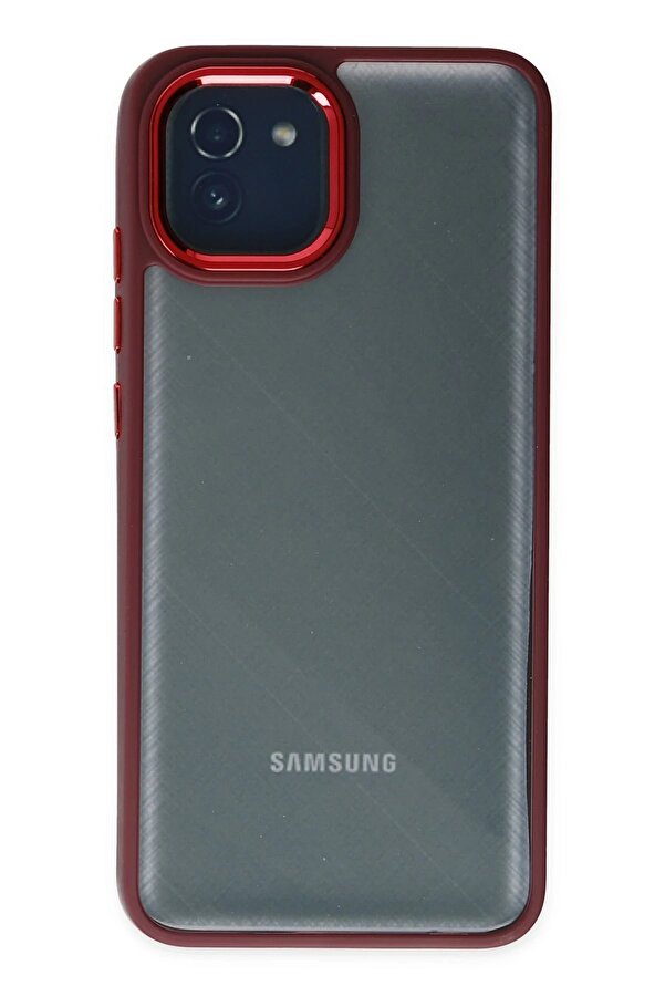 Samsung Galaxy A03 Kılıf Dora Kapak - Kırmızı - Dropx8668-7649