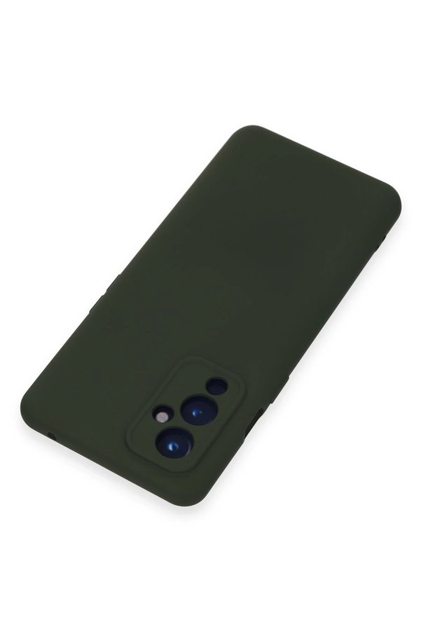 One Plus 9 Kılıf Nano İçi̇ Kadi̇fe Si̇li̇kon - Koyu Yeşi̇l - Dropx3467-9878