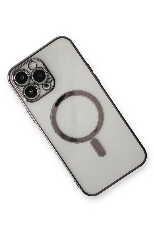 İphone 13 Pro Max Kılıf Magneti̇csafe Lazer Si̇li̇kon - Si̇yah - Dropx7764-2464