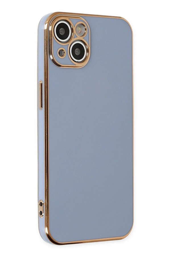 İphone 14 Kılıf Volet Si̇li̇kon - Mavi̇ - Dropx8373-4487
