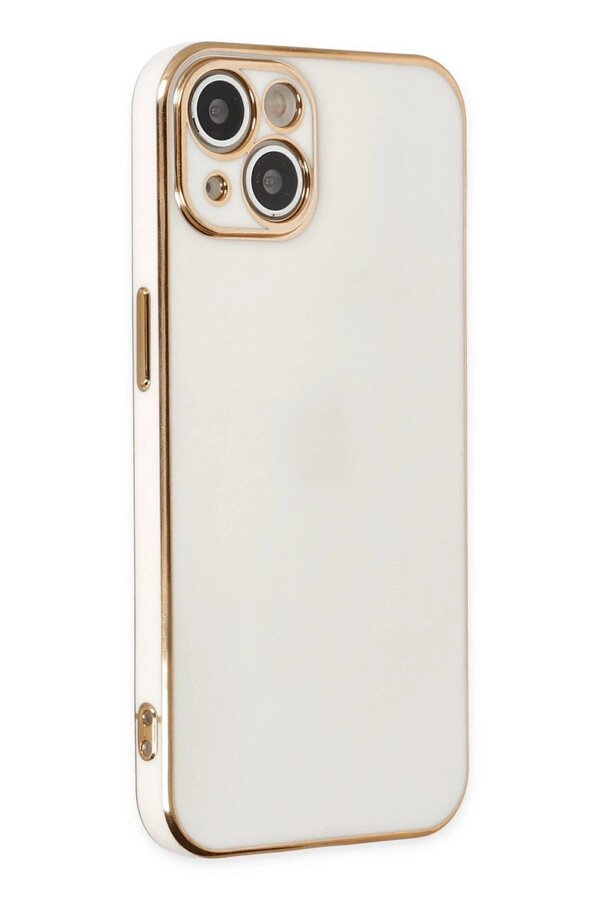 İphone 14 Plus Kılıf Volet Si̇li̇kon - Beyaz - Dropx5313-7216