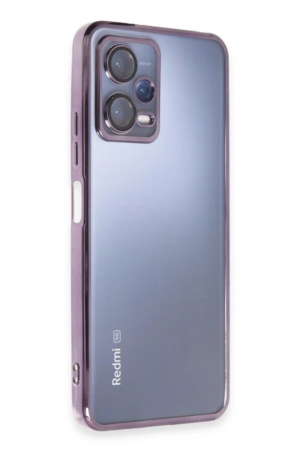 Xi̇aomi̇ Redmi̇ Note 12 5G Kılıf Lensli̇ Si̇li̇kon - Mor - Dropx2105-7177