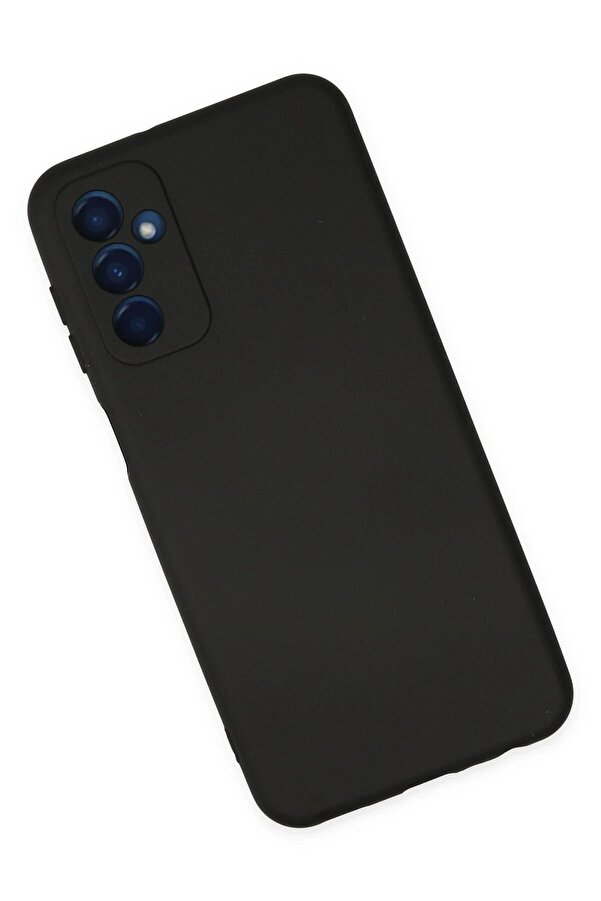 Samsung Galaxy M23 Kılıf Nano İçi̇ Kadi̇fe Si̇li̇kon - Si̇yah - Dropx6151-9516