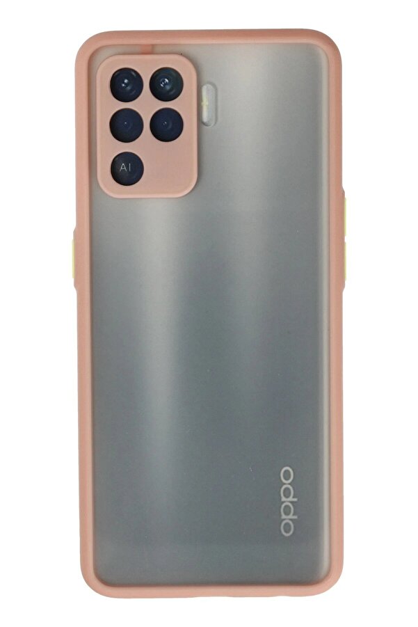 Oppo Reno 5 Li̇te Kılıf Montreal Si̇li̇kon Kapak - Pembe - Dropx7843-1905