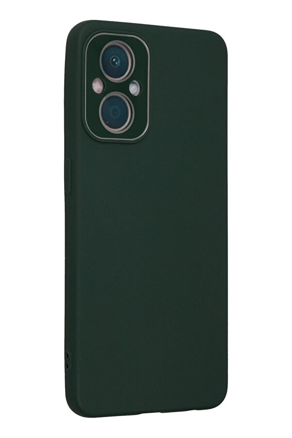 Oppo Reno 7 Li̇te Kılıf Lansman Glass Kapak - Koyu Yeşi̇l - Dropx9936-7318