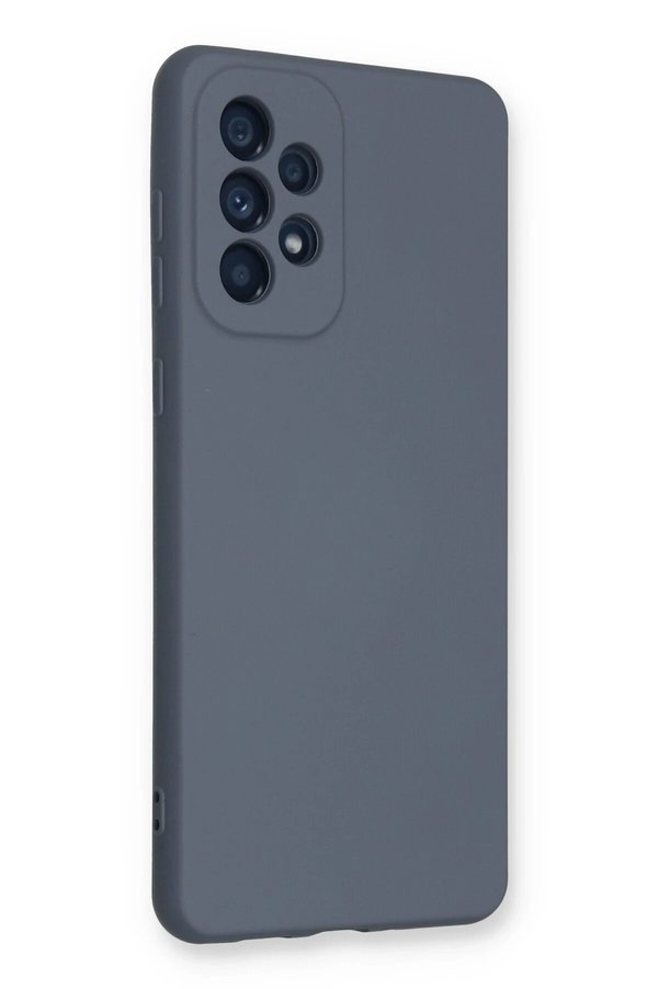 Samsung Galaxy A33 5G Kılıf Nano İçi̇ Kadi̇fe Si̇li̇kon - Gri̇ - Dropx9461-4393