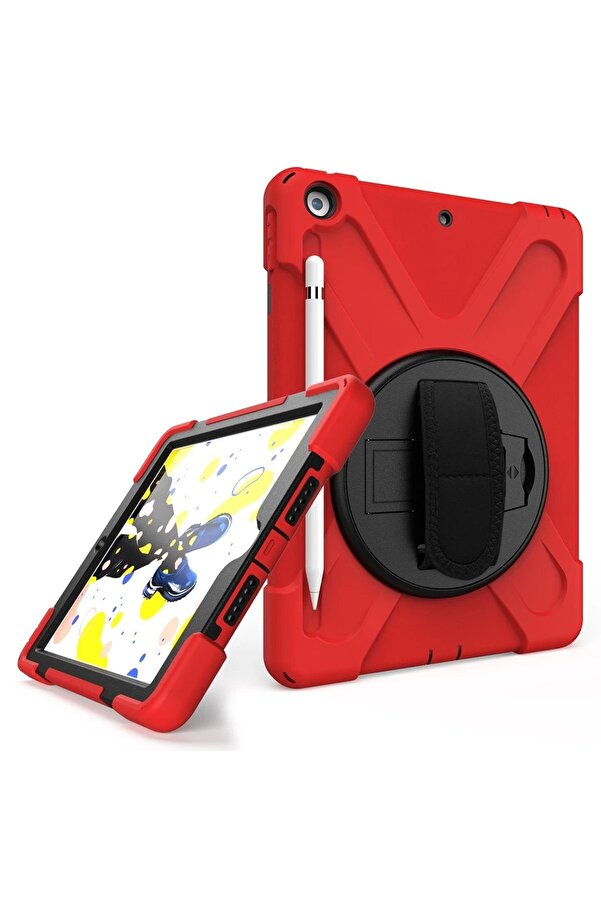İpad 5 Ai̇r 9.7 Kılıf Amazi̇ng Tablet Kapak - Kırmızı - Dropx7211-6885