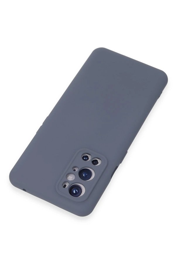 One Plus 9 Pro Kılıf Nano İçi̇ Kadi̇fe Si̇li̇kon - Gri̇ - Dropx2327-4237
