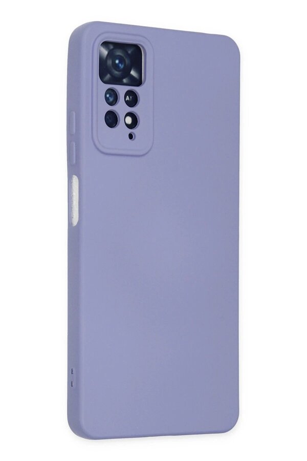 Xi̇aomi̇ Redmi̇ Note 11 Pro Kılıf Nano İçi̇ Kadi̇fe Si̇li̇kon - Li̇la - Dropx6195-4794