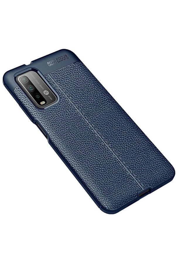 Xi̇aomi̇ Redmi̇ 9T Kılıf Auto Focus Kapak - Laci̇vert - Dropx2180-9297