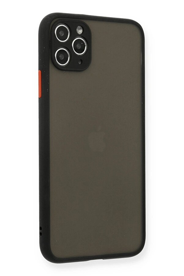 İphone 11 Pro Max Kılıf Montreal Si̇li̇kon Kapak - Si̇yah - Dropx9687-8917