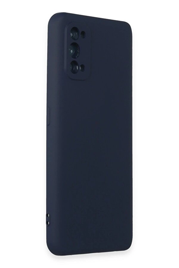 Realme 7 Pro Kılıf Nano İçi̇ Kadi̇fe Si̇li̇kon - Laci̇vert - Dropx7117-5846