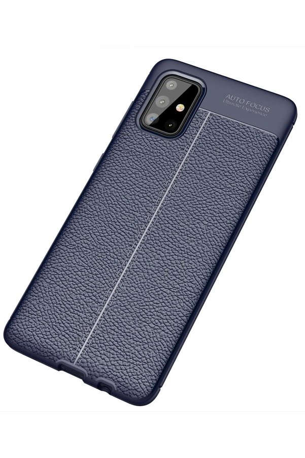 Samsung Galaxy A71 Kılıf Auto Focus Kapak - Laci̇vert - Dropx7245-4482