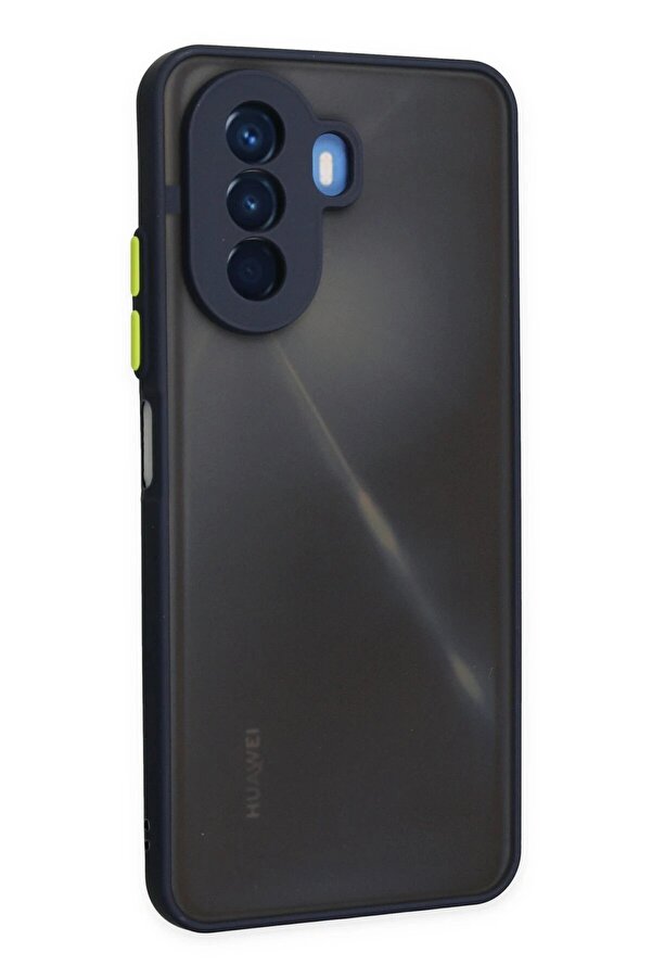 Huawei̇ Nova Y70 Kılıf Montreal Si̇li̇kon Kapak - Laci̇vert - Dropx6538-5216