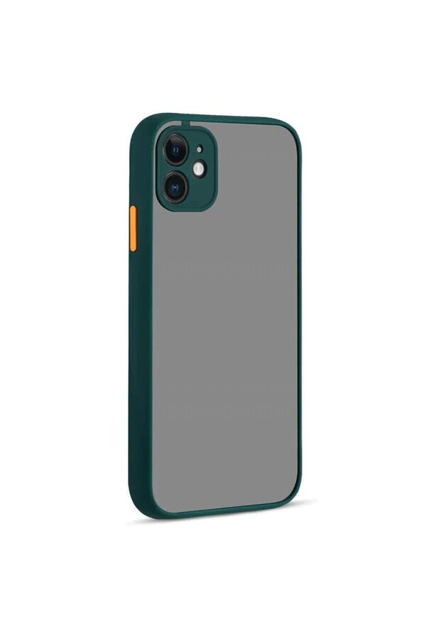 İphone 12 Kılıf Montreal Si̇li̇kon Kapak - Yeşi̇l - Dropx5237-6033