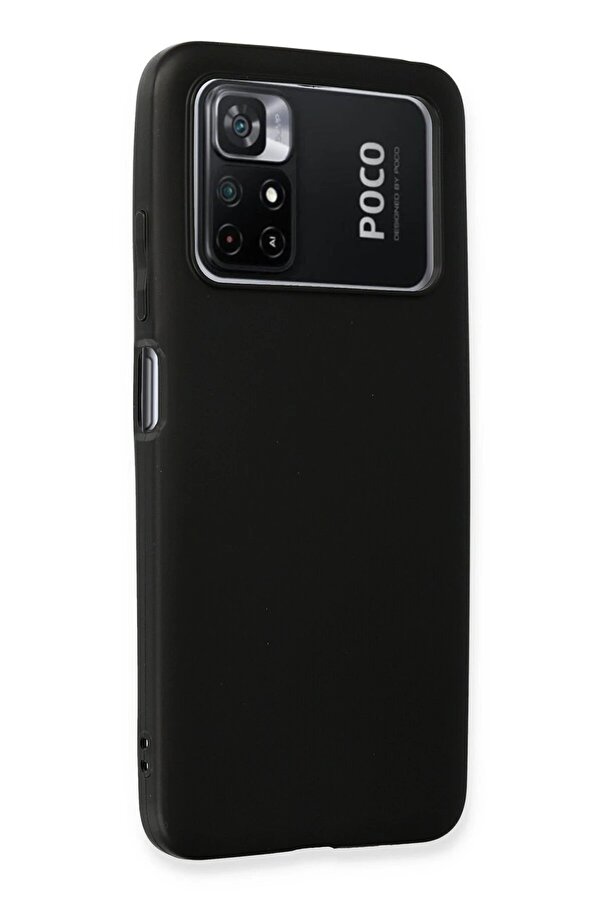 Xi̇aomi̇ Poco M4 Pro 4G Kılıf Fi̇rst Si̇li̇kon - Si̇yah - Dropx6242-2881