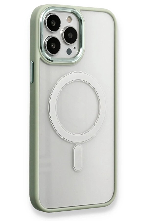 İphone 13 Pro Kılıf Room Magneti̇csafe Si̇li̇kon - Su Yeşi̇li̇ - Dropx2392-8096