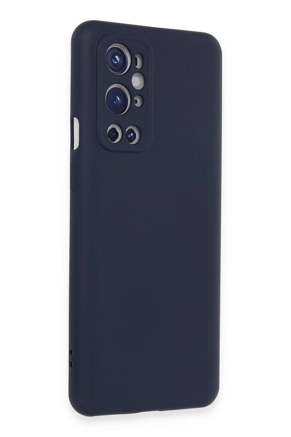 One Plus 9 Pro Kılıf Nano İçi̇ Kadi̇fe Si̇li̇kon - Laci̇vert - Dropx7093-7830
