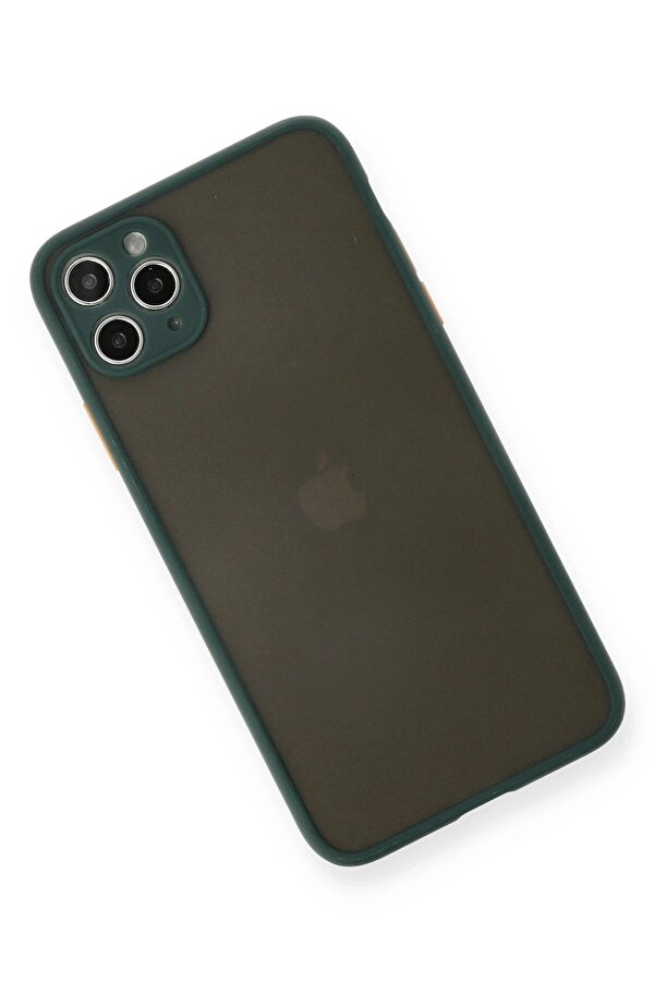 İphone 11 Pro Max Kılıf Montreal Si̇li̇kon Kapak - Yeşi̇l - Dropx7690-5214