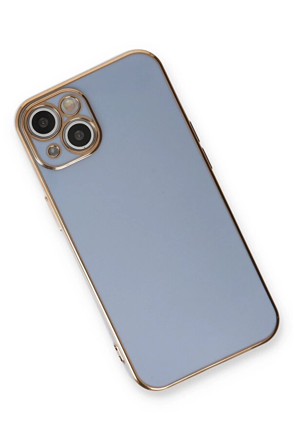 İphone 13 Kılıf Volet Si̇li̇kon - Mavi̇ - Dropx2075-4813