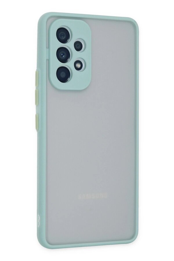 Samsung Galaxy A53 5G Kılıf Montreal Si̇li̇kon Kapak - Turkuaz - Dropx2444-7708