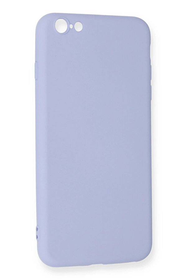 İphone 6 Plus Kılıf Nano İçi̇ Kadi̇fe Si̇li̇kon - Li̇la - Dropx3264-5885