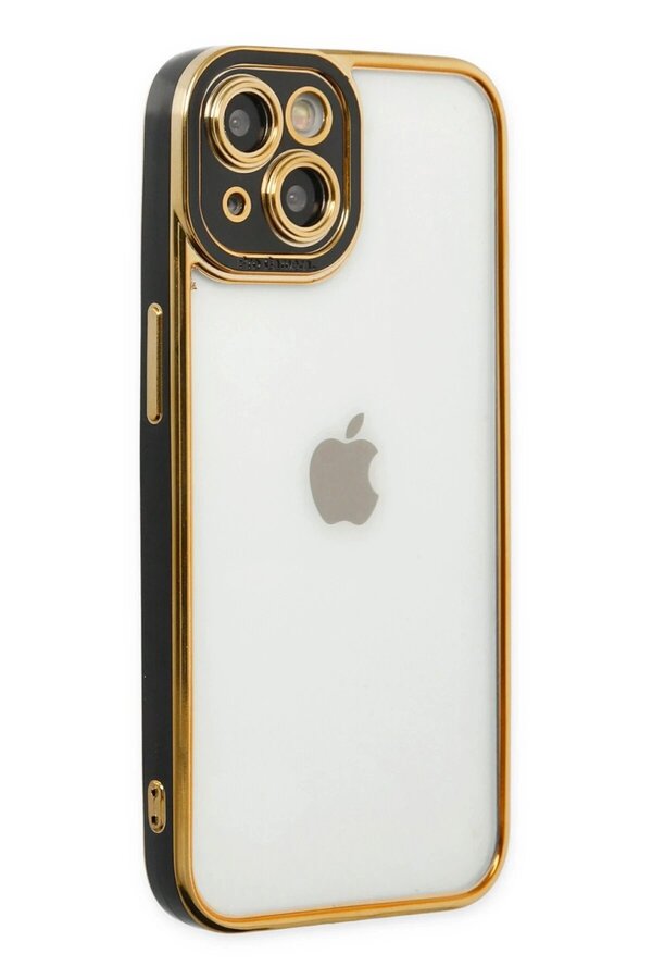 İphone 14 Plus Kılıf Li̇va Lens Si̇li̇kon - Si̇yah - Dropx8395-2130