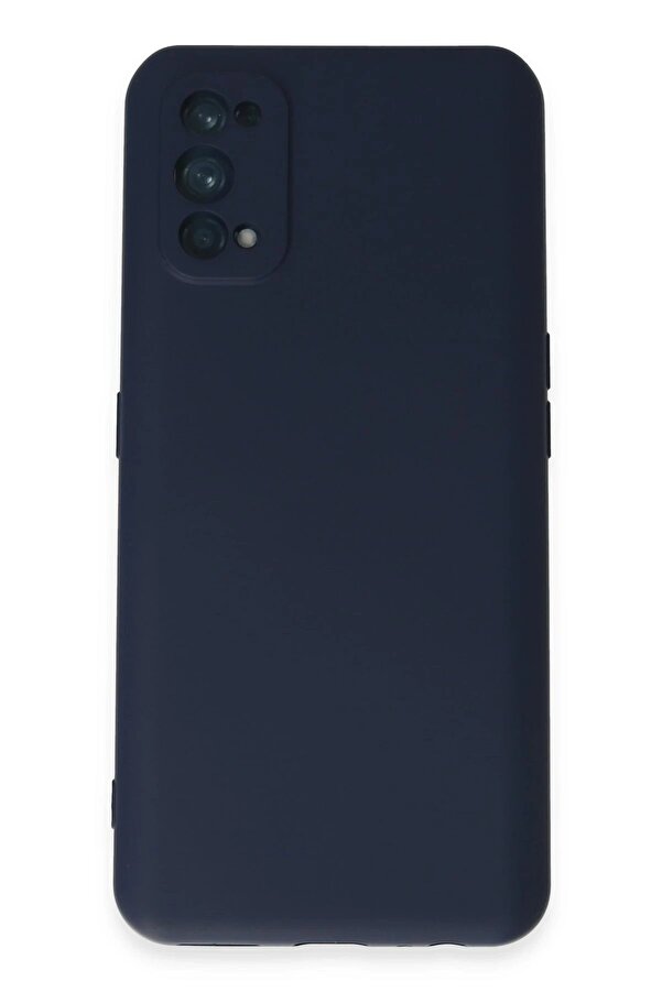 Realme 7 Pro Kılıf Nano İçi̇ Kadi̇fe Si̇li̇kon - Laci̇vert - Dropx7117-5846