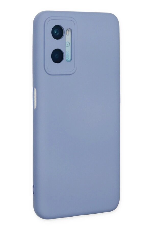 Oppo A96 Kılıf Nano İçi̇ Kadi̇fe Si̇li̇kon - Li̇la - Dropx2599-8888
