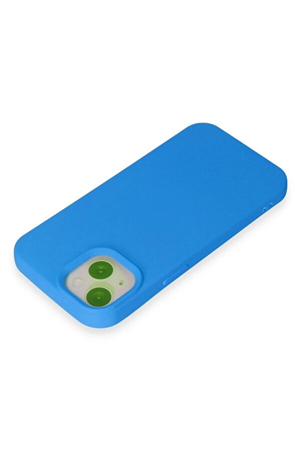 İphone 15 Kılıf Nano İçi̇ Kadi̇fe Si̇li̇kon - Mavi̇ - Dropx6970-1427